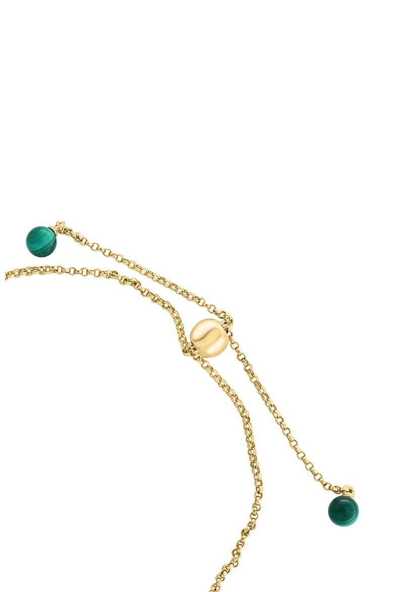 14K Yellow Gold Diamond,Malachite Bracelet, Alternate, color, Hematite and FW Blush Pearl
