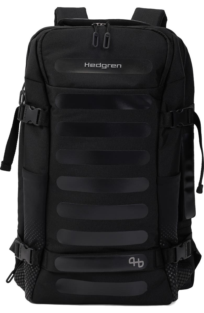 Hedgren Trip Large Expandable Travel Backpack, Main, color, Black