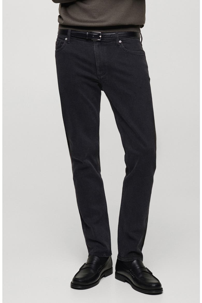 Jan Slim Fit Jeans, Main, color, BLACK DENIM