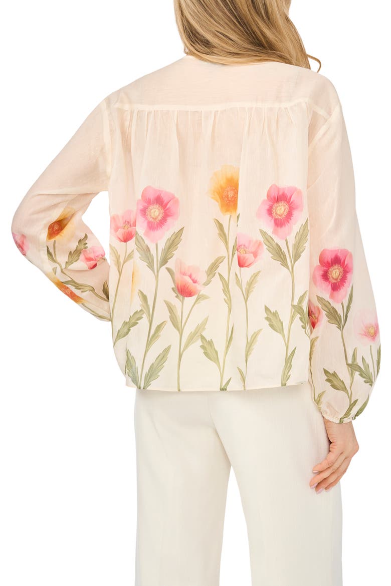 Rochelle Floral Print Top, Alternate, color, ANTIQUE WHITE