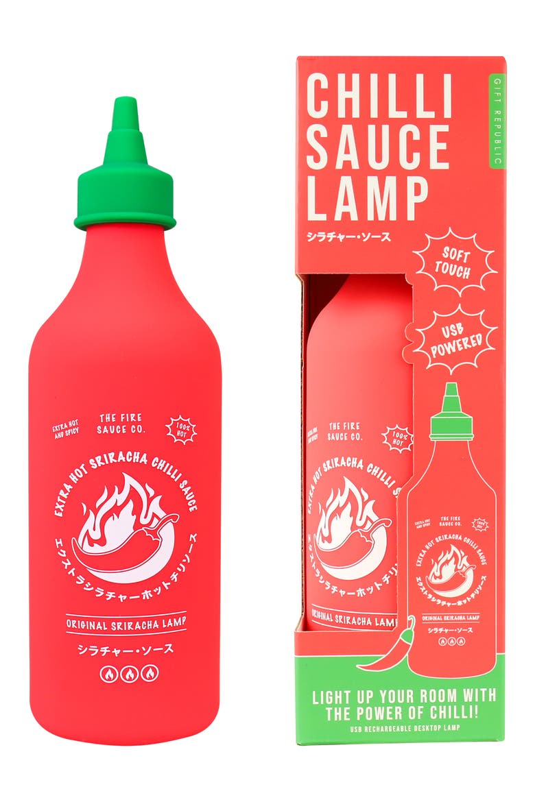 Chilli Sauce Bottle Squeezy Lamp, Alternate, color, ASSORTED