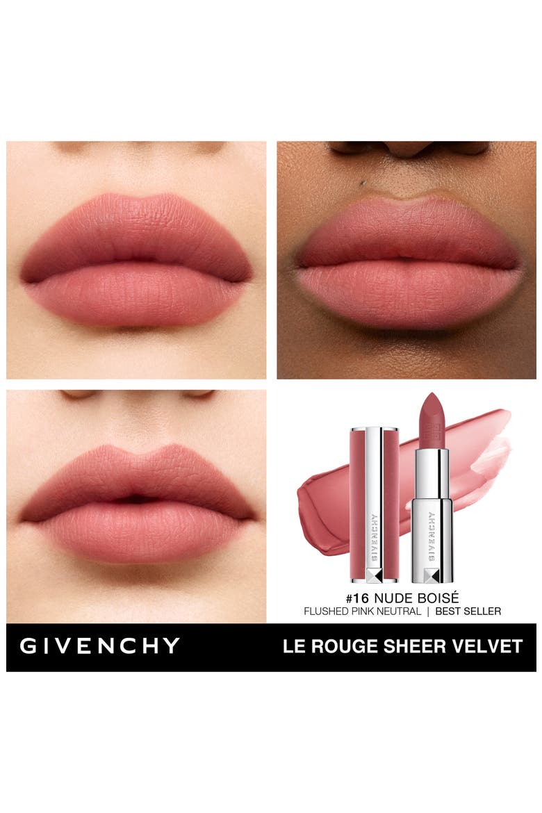Le Rouge Sheer Velvet Matte Lipstick, Alternate, color, N16