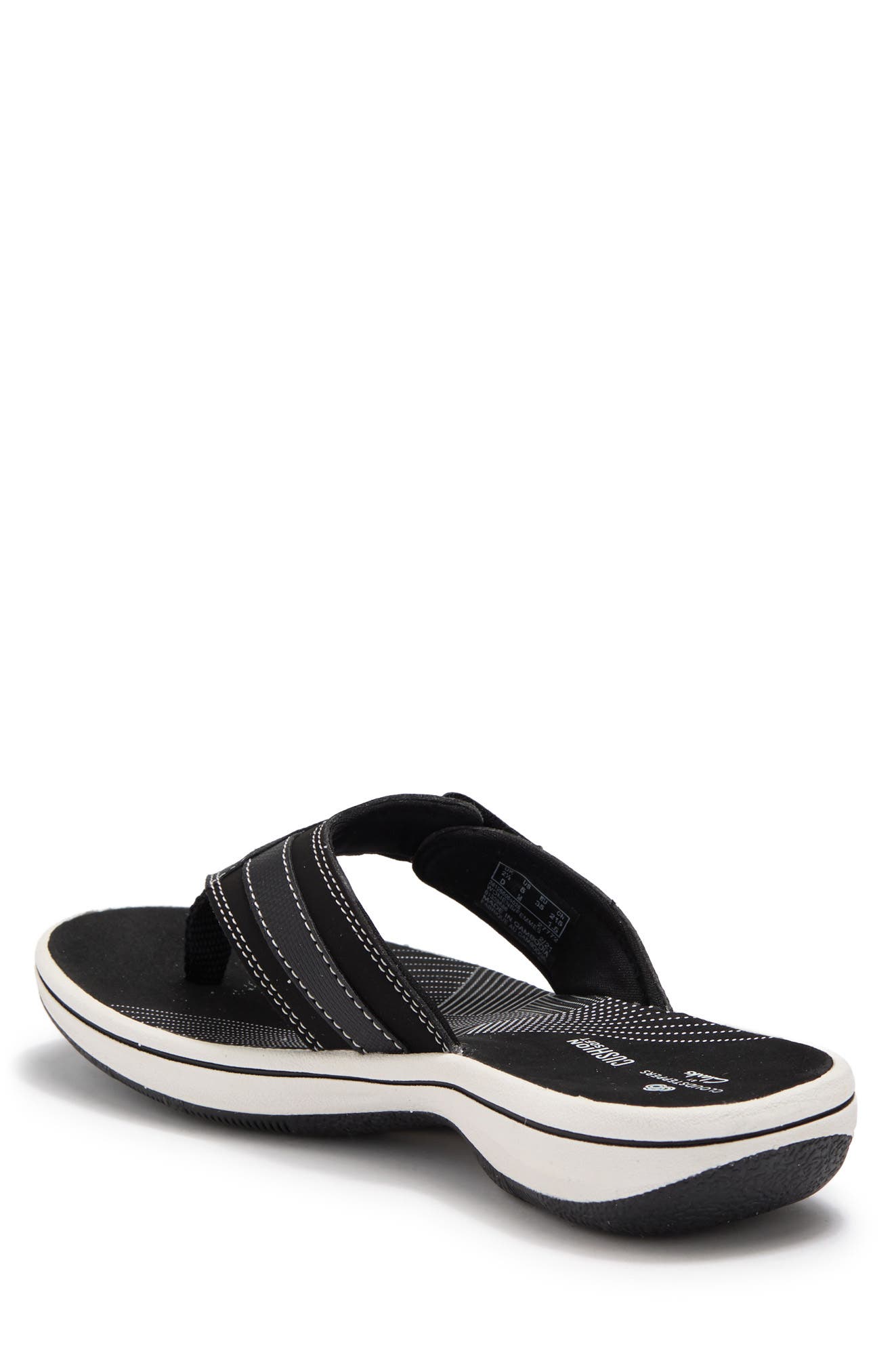 Breeze Sea Thong Sandal, Alternate, color, BLACK SYNT