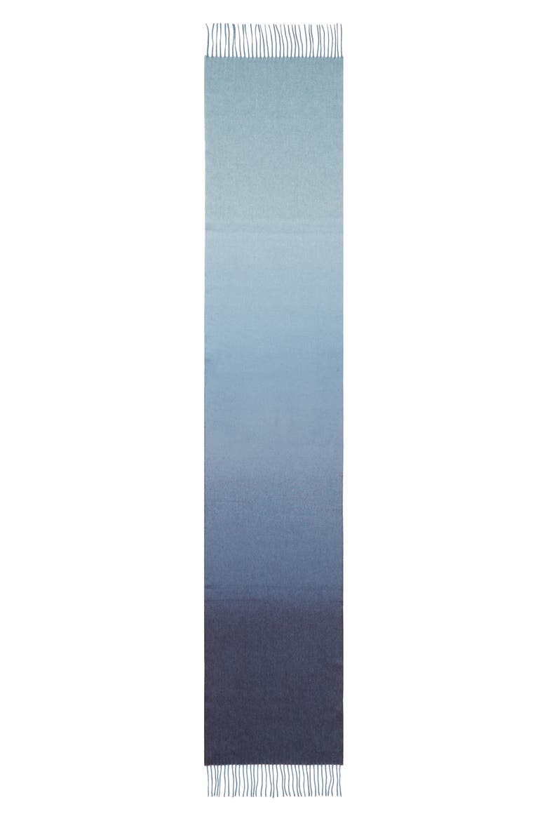 Ombré Cashmere Scarf, Main, color, SSCP NAVY RU7686
