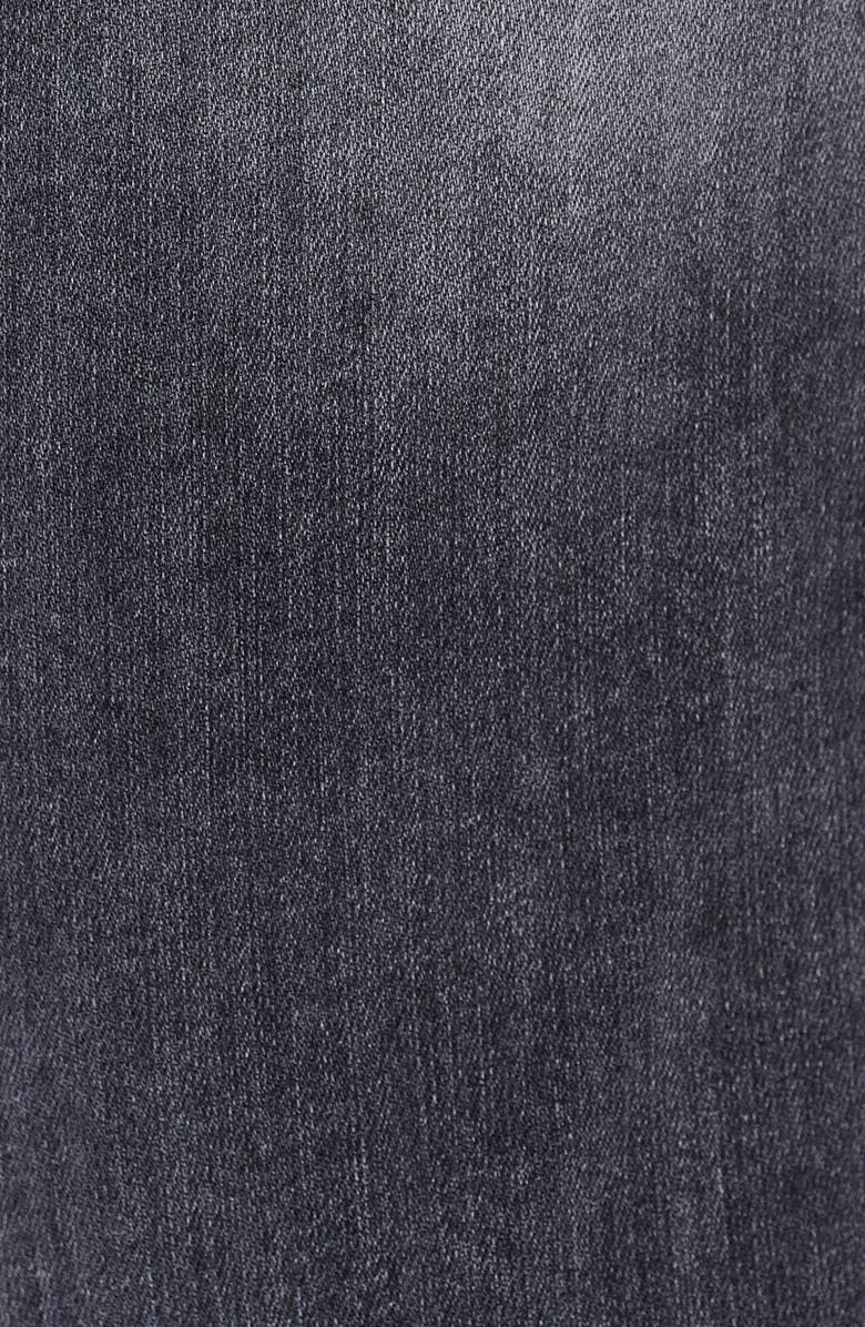 Bayeas High Waist Raw Hem Ankle Straight Leg Mom Jeans, Alternate, color, Starry Night