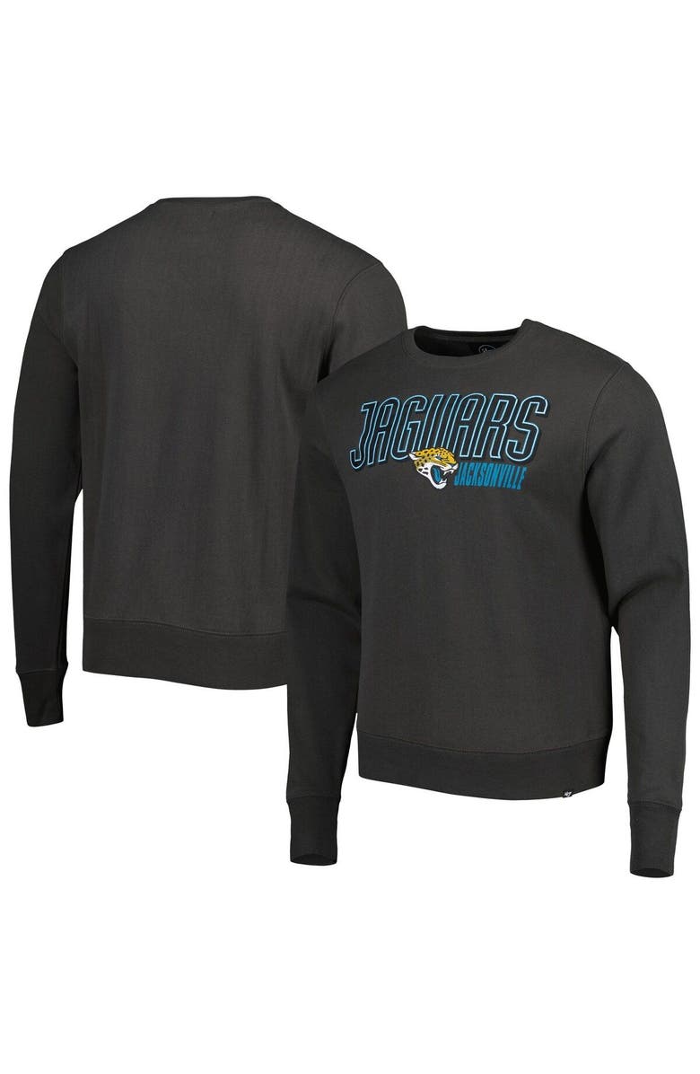 '47 Men's '47 Charcoal Jacksonville Jaguars Locked In Headline Pullover Sweatshirt, Main, color, Charcoal