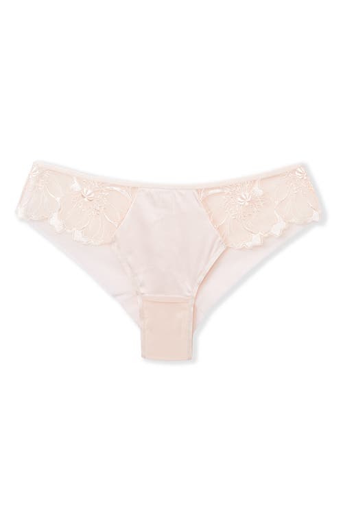 Etam Amaryllis Lace & Satin Hipster Panties In White