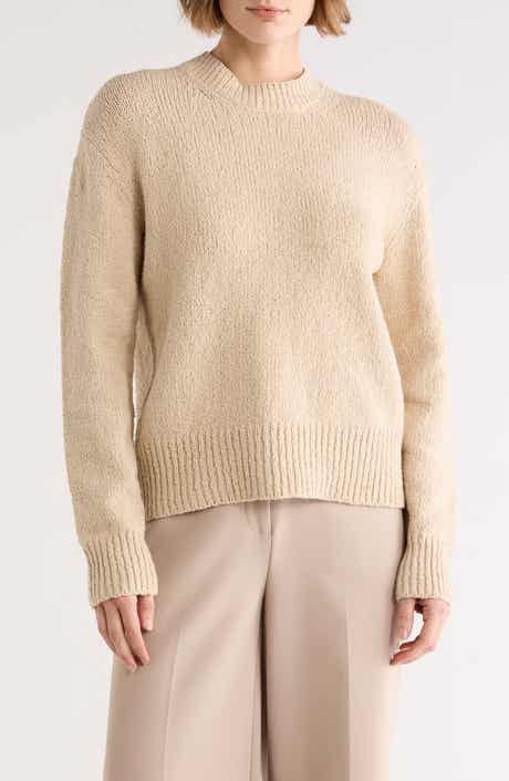 Vince Rib Drop Shoulder Crewneck Sweater