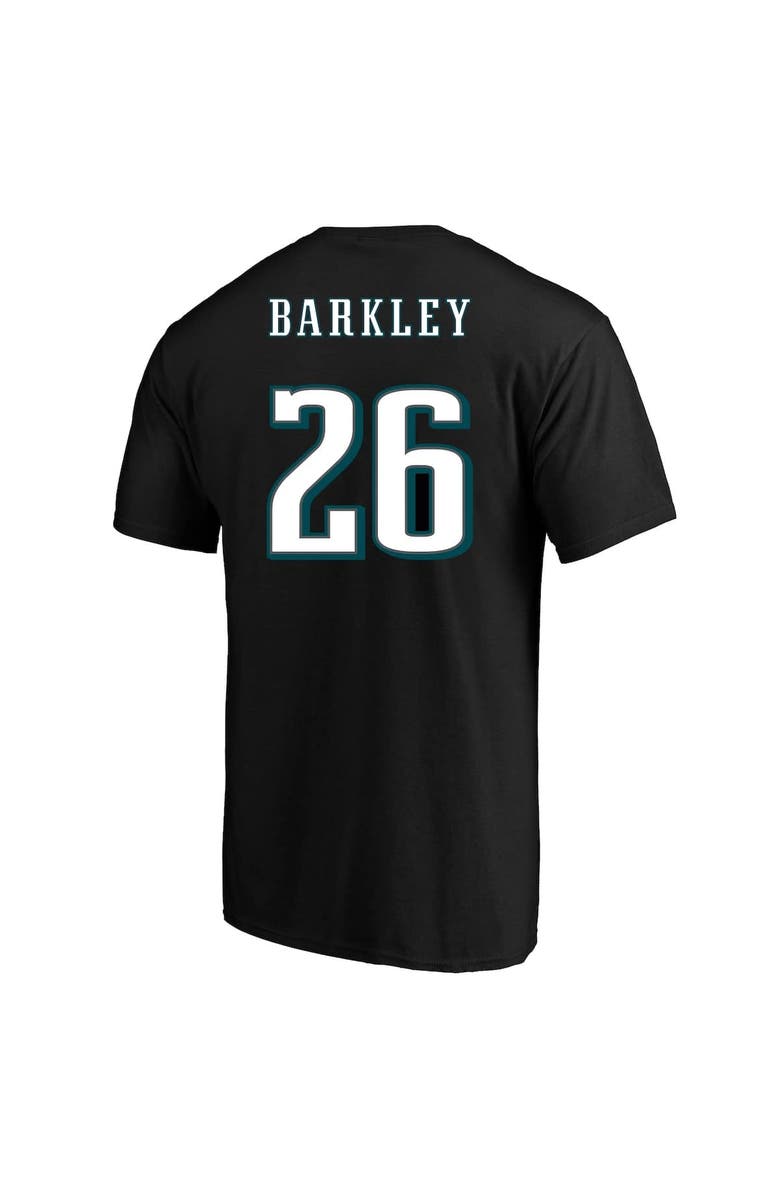 FANATICS Men's Fanatics Saquon Barkley Black Philadelphia Eagles Super Bowl LIX Big & Tall Player Name & Number T-Shirt, Alternate, color, 