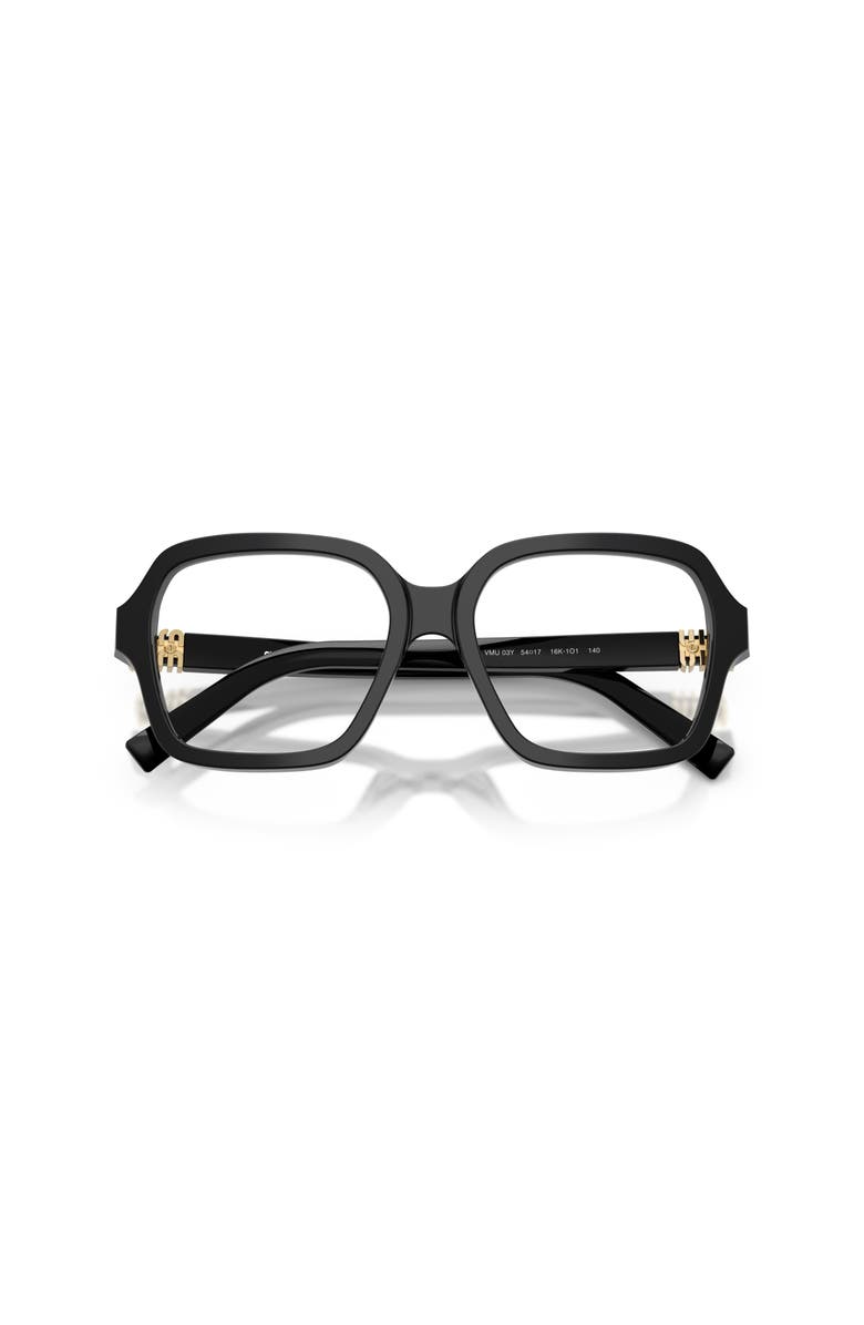 Miu Miu 52mm Square optical glasses, Alternate, color, Black