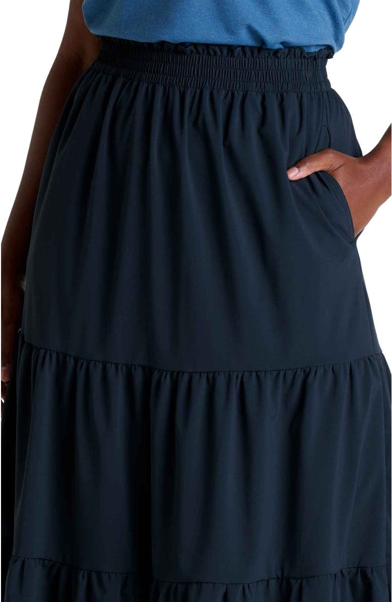 Toad & Co Sunkissed Tiered Midi Skirt, Alternate, color, 