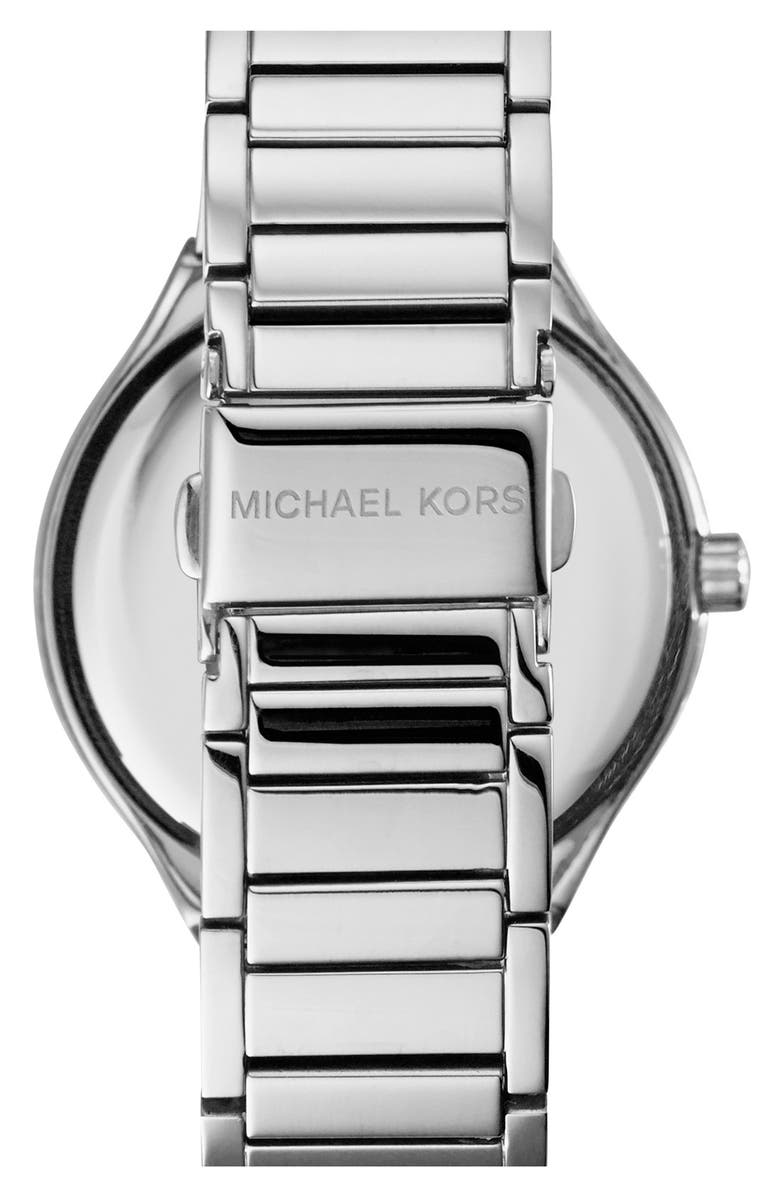 MICHAEL Michael Kors Michael Kors 'Kerry' Crystal Accent Bracelet Watch, 38mm, Alternate, color, 