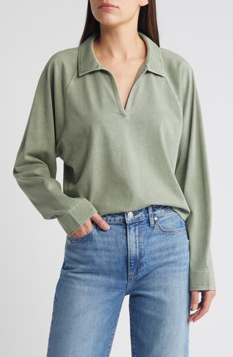 Relaxed Fit Organic Cotton Polo T-Shirt