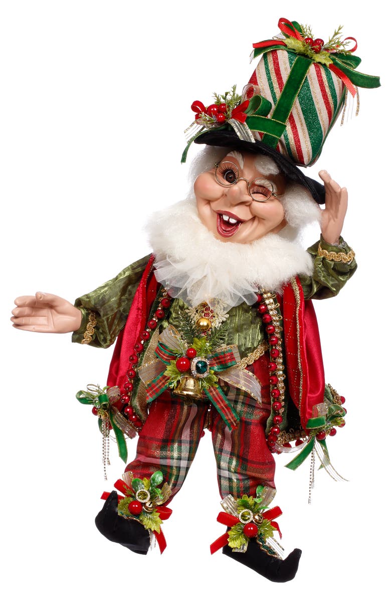 Mark Roberts Christmas Present Elf, Medium, Main, color, Red
