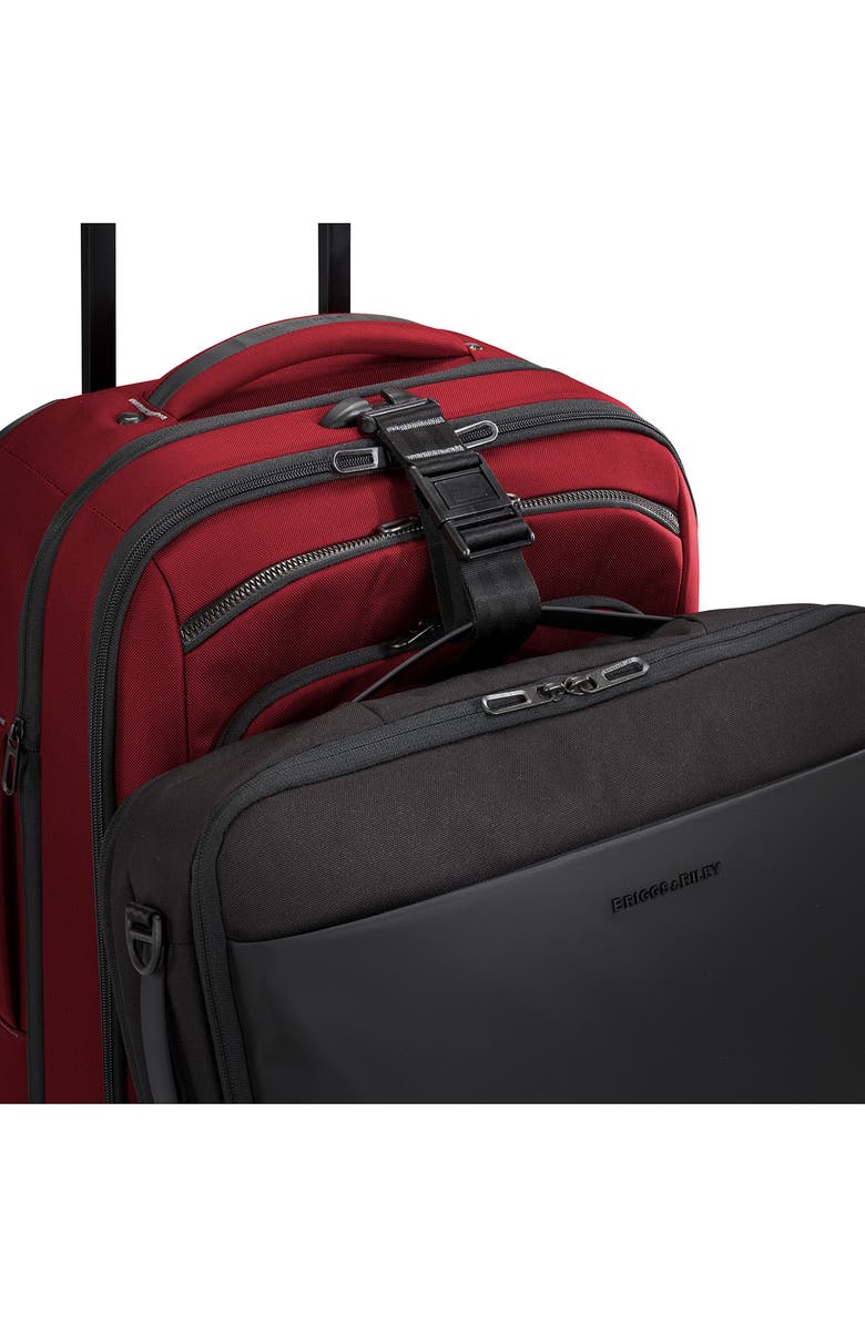 Briggs & Riley ZDX 21-Inch Expandable Spinner Suitcase, Alternate, color, Brick Red