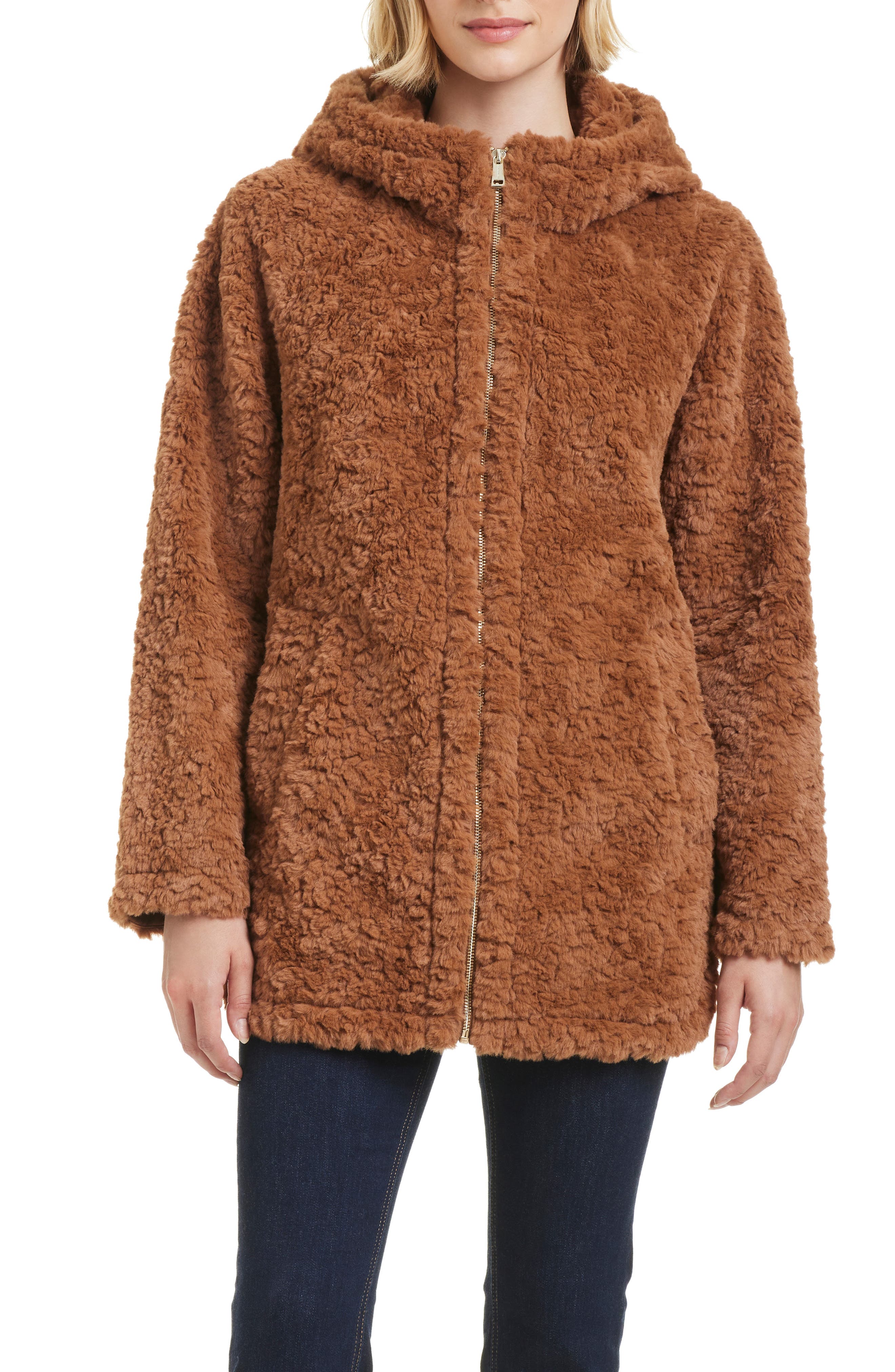 Textured Faux Fur Jacket - image 5