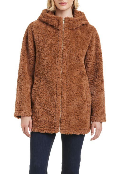 Textured Faux Fur Jacket