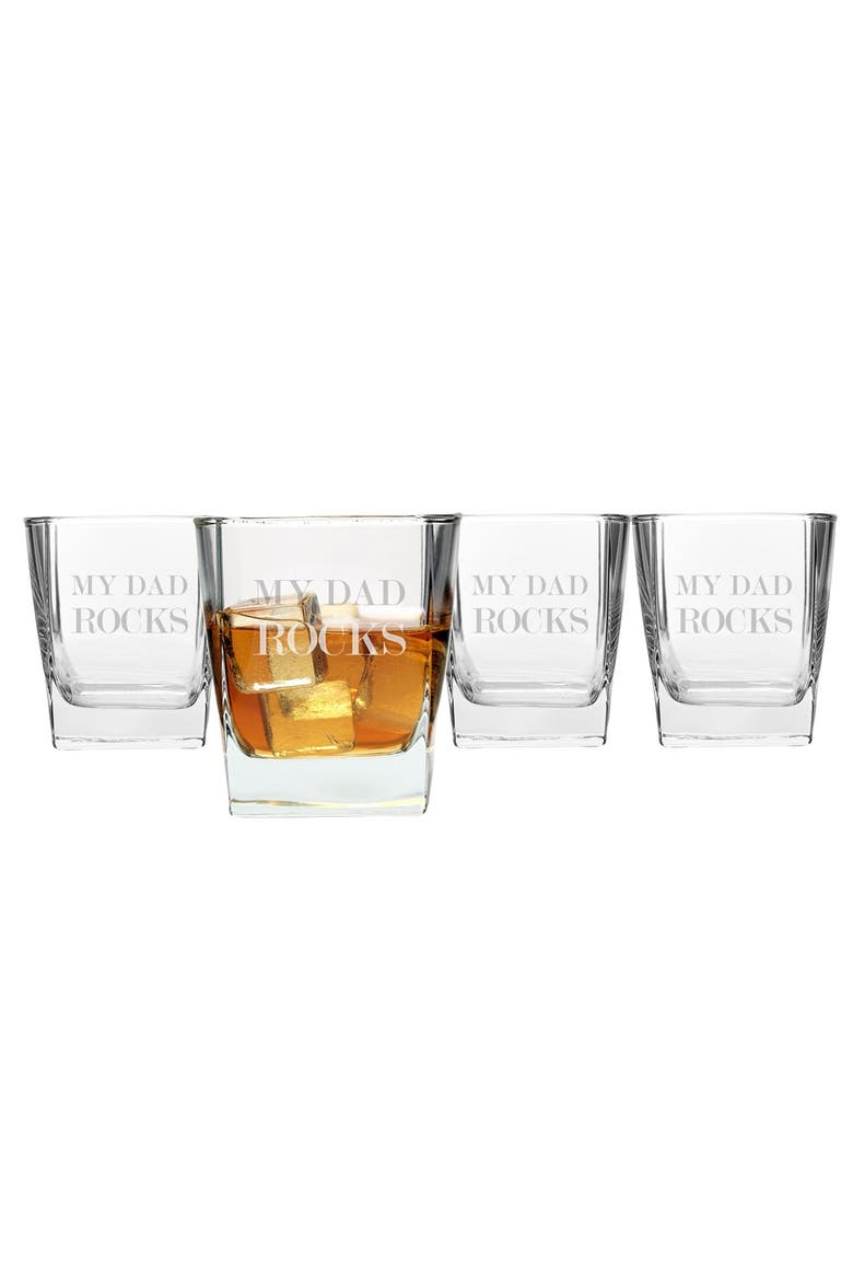 'My Dad Rocks' Glasses, Main, color, CLEAR