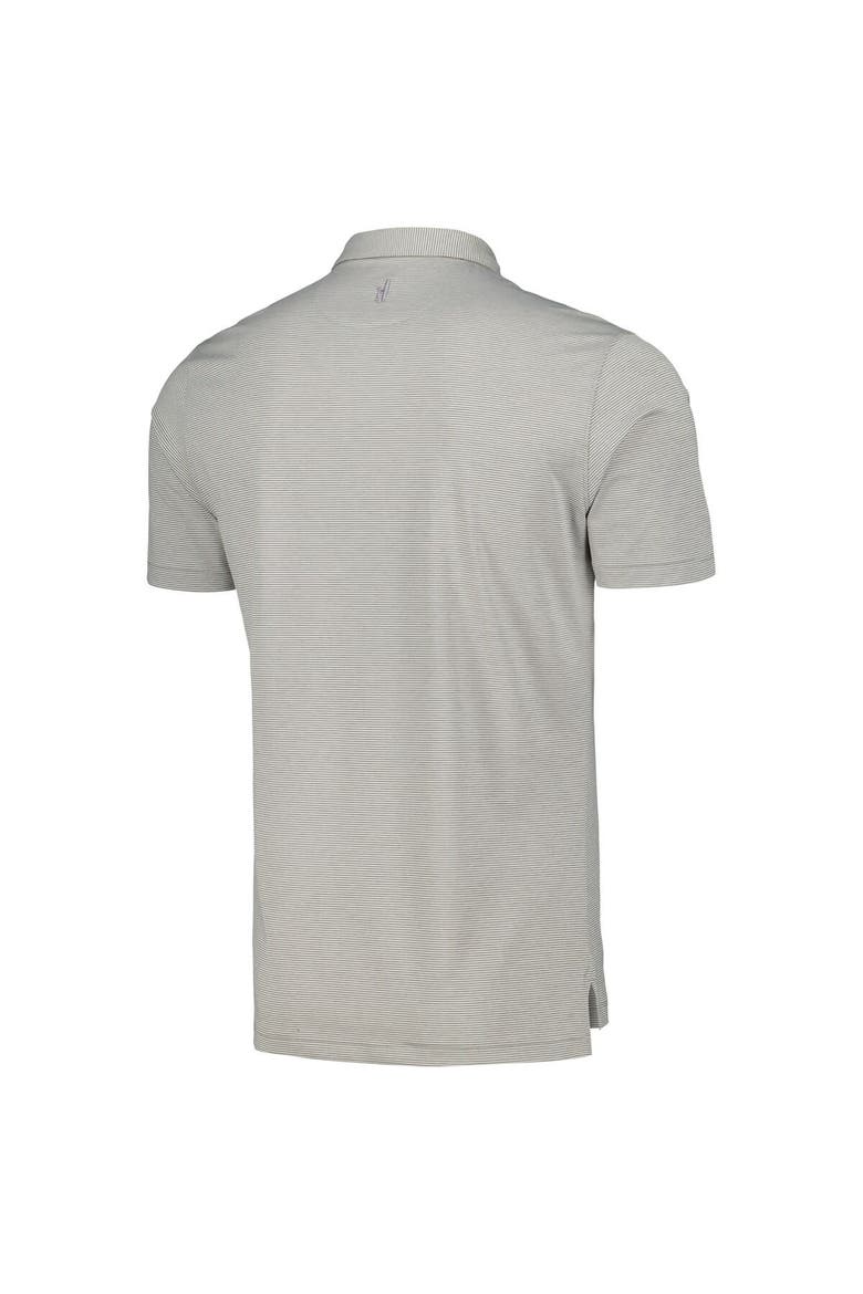Men's johnnie-O Gray Boston Bruins Lyndon Striped Jersey Polo, Alternate, color, Gray