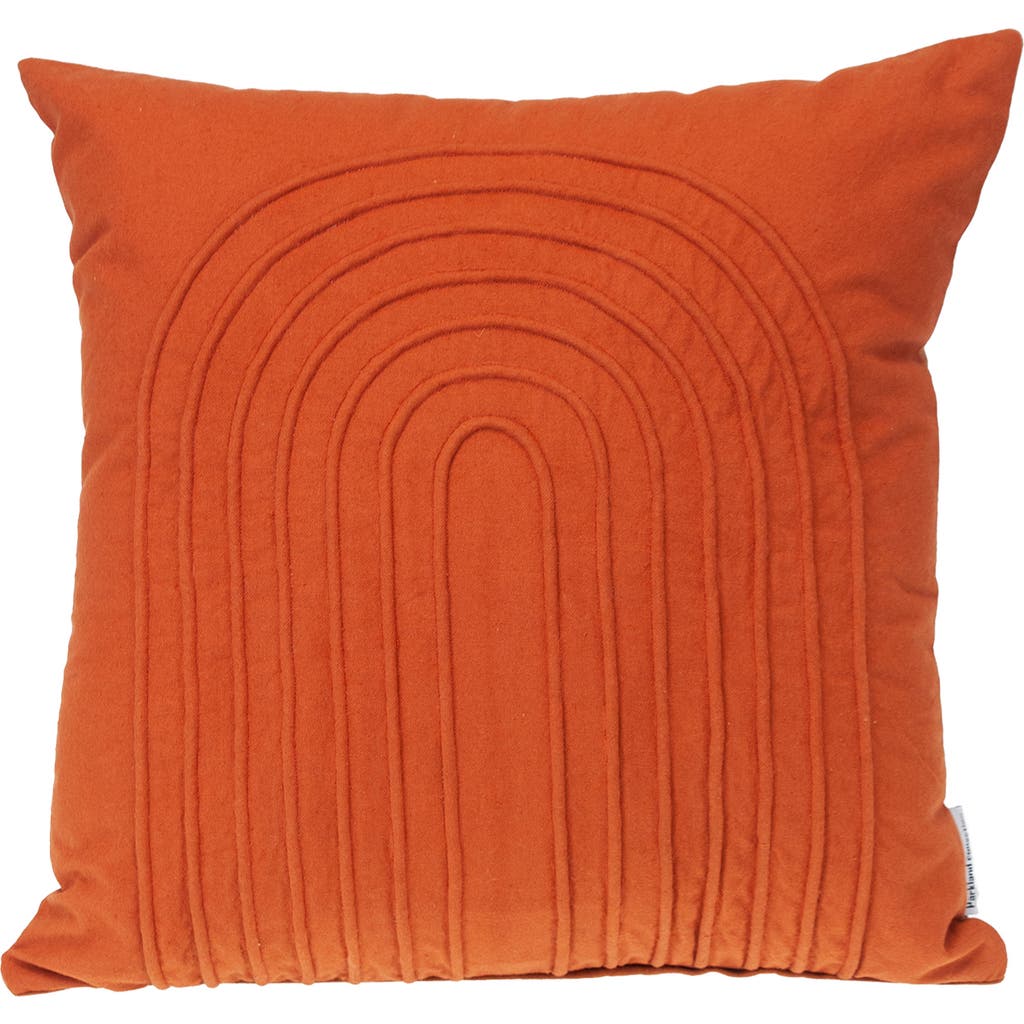 Parkland Collection Orange Cotton Accent Pillow In Orange
