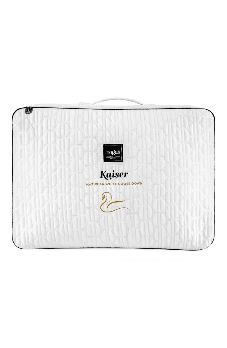 Togas Kaiser Mazurian goose down comforter, Main, color, White