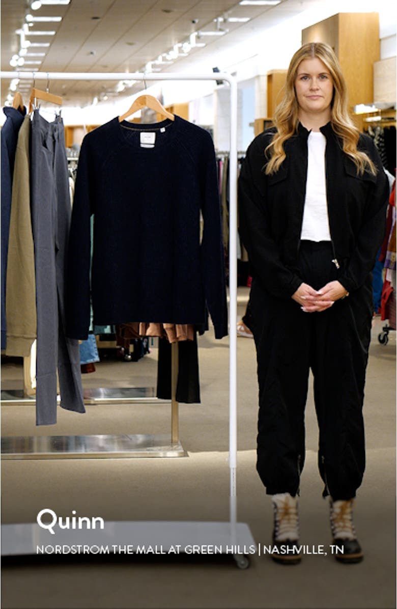 Fisherman Rib Crewneck Sweater, sales video thumbnail