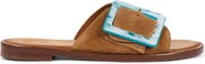 Penelope Chilvers Biarritz Buckle Leather Slide Sandal