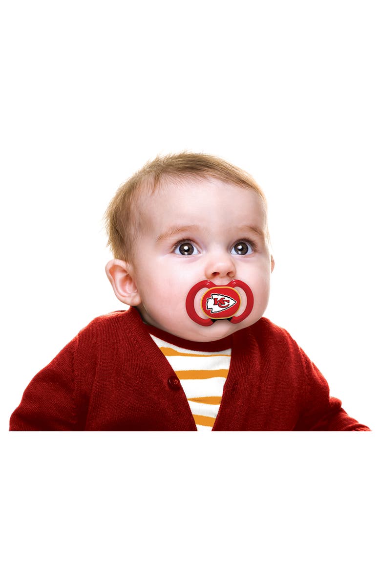 Kansas City Chiefs Pacifier 2-Pack, Alternate, color, Multicolor