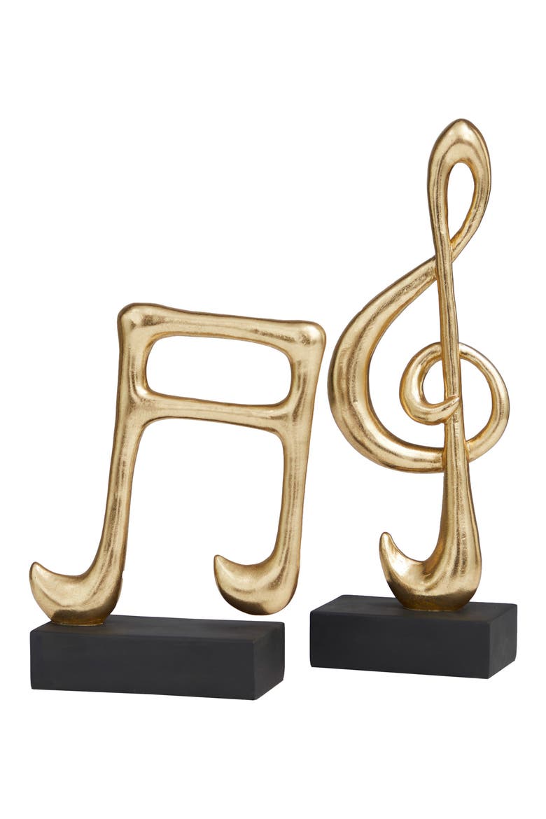 Musical Notes Gold Color Novogratz Set of 2 Music Note Sculptures | Nordstromrack