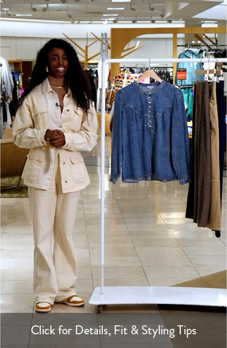 Sunna Denim Top, sales video thumbnail