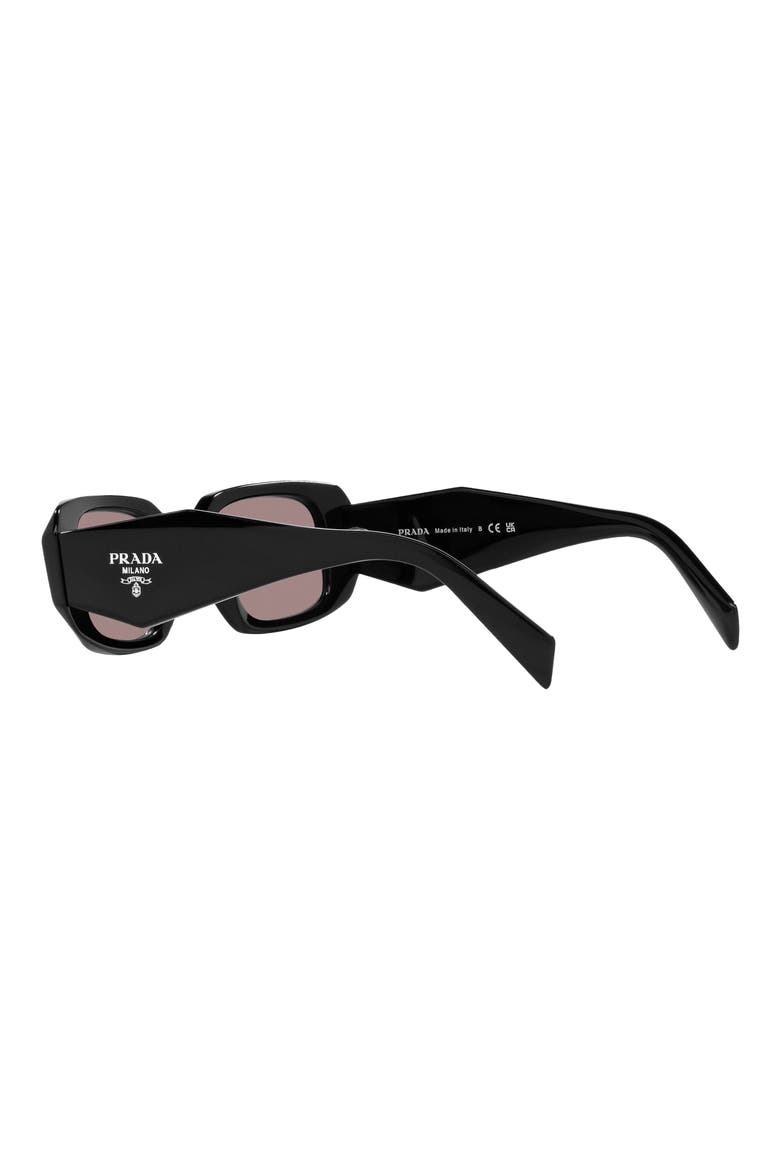 49mm Small Rectangular Sunglasses, Alternate, color, GREY MIRROR