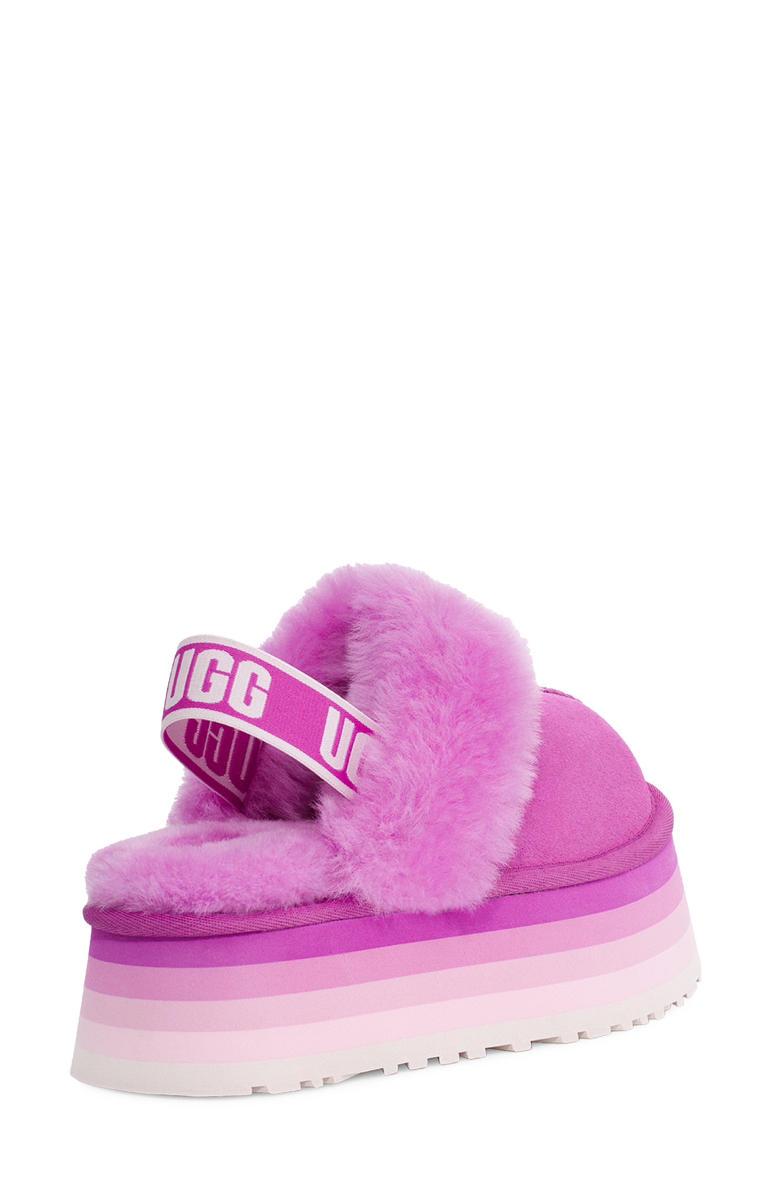 Funkette Genuine Shearling Slipper, Alternate, color, PURPLE RUBY
