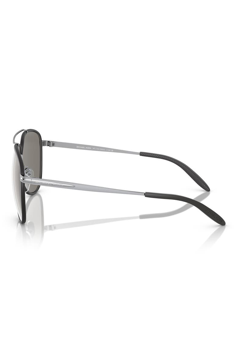 59mm Pilot Sunglasses, Alternate, color, SILVER