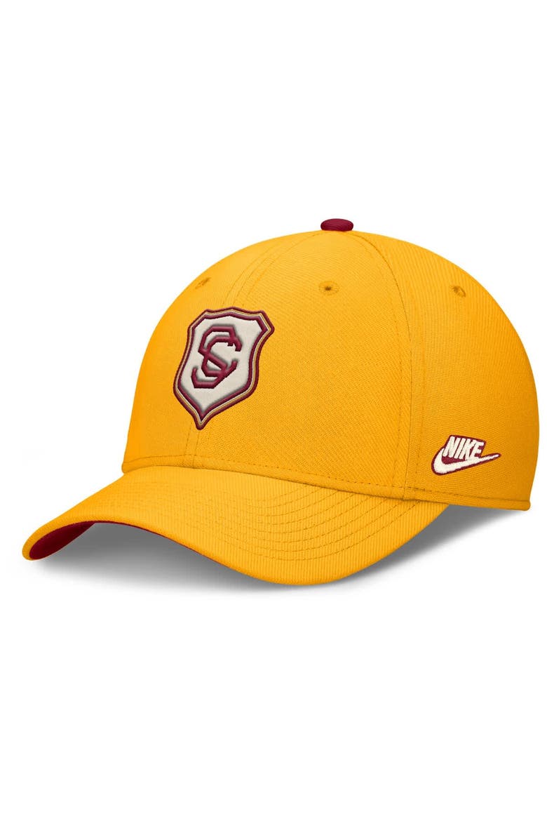 Men's Nike Gold USC Trojans Legacy Rise Performance Flex Hat, Main, color, Gold