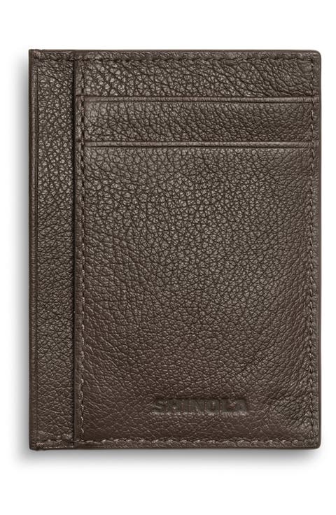 Canfield Essential ID Pebble Leather Card Holder
