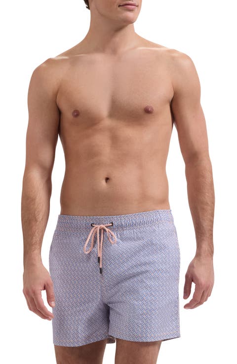 Kai Geo Print Swim Trunks