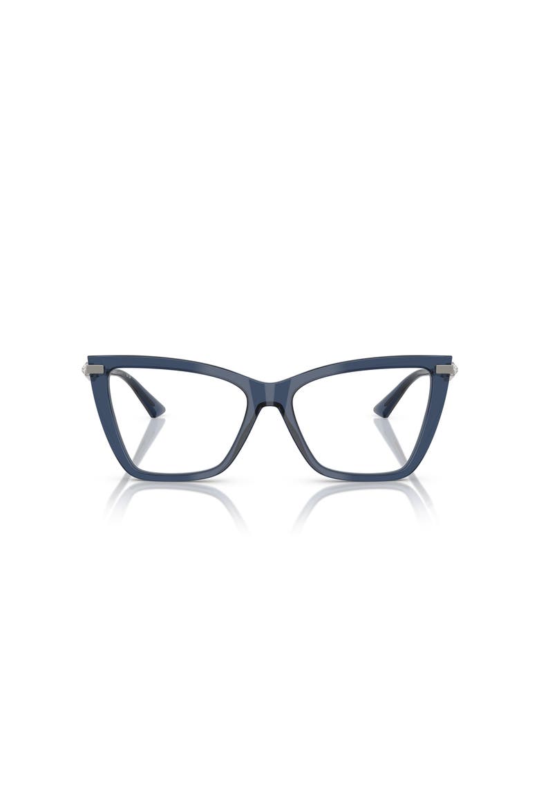 55mm Cat Eye optical glasses, Alternate, color, Blue