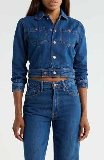 The Wingman Peter Pan Collar Denim Jacket