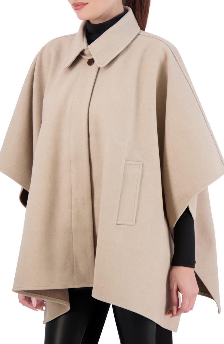 Ookie & Lala Faux Wool Cape, Alternate, color, Camel