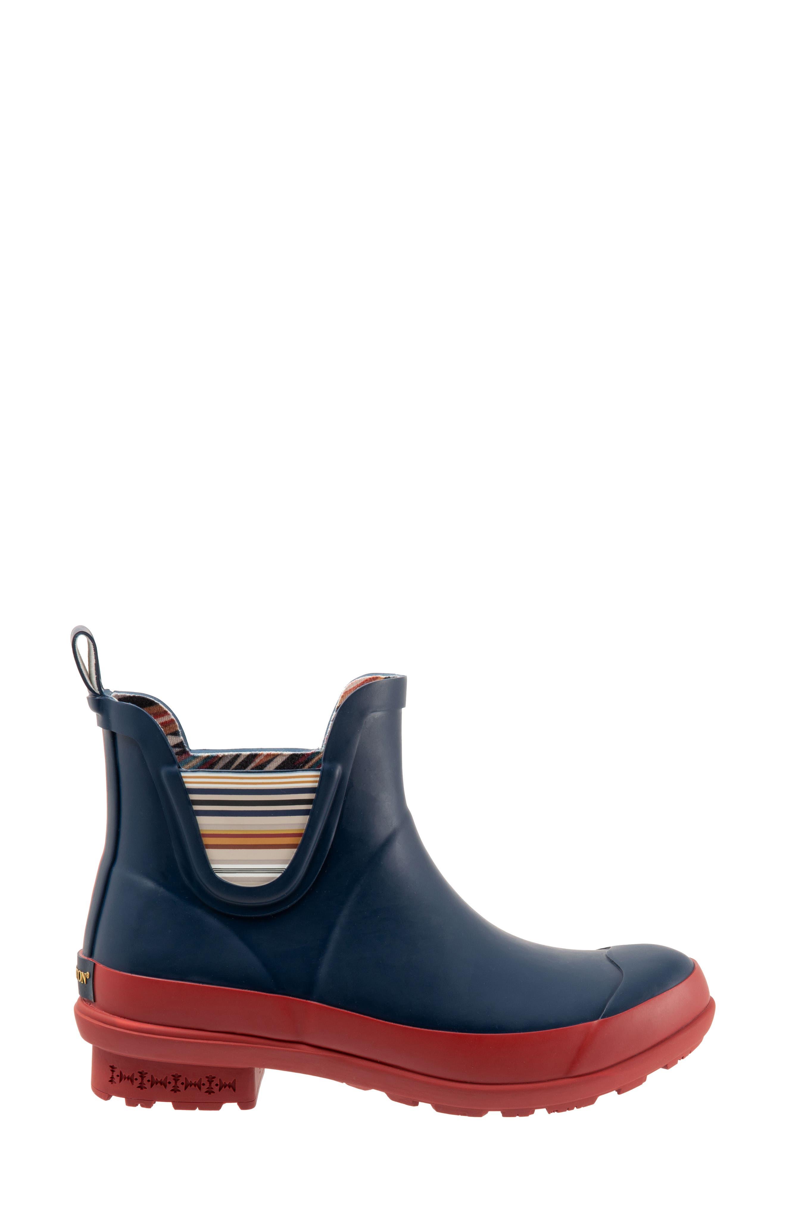 Pendleton Bridger Stripe Waterproof Chelsea Rain Boot, Alternate, color, 