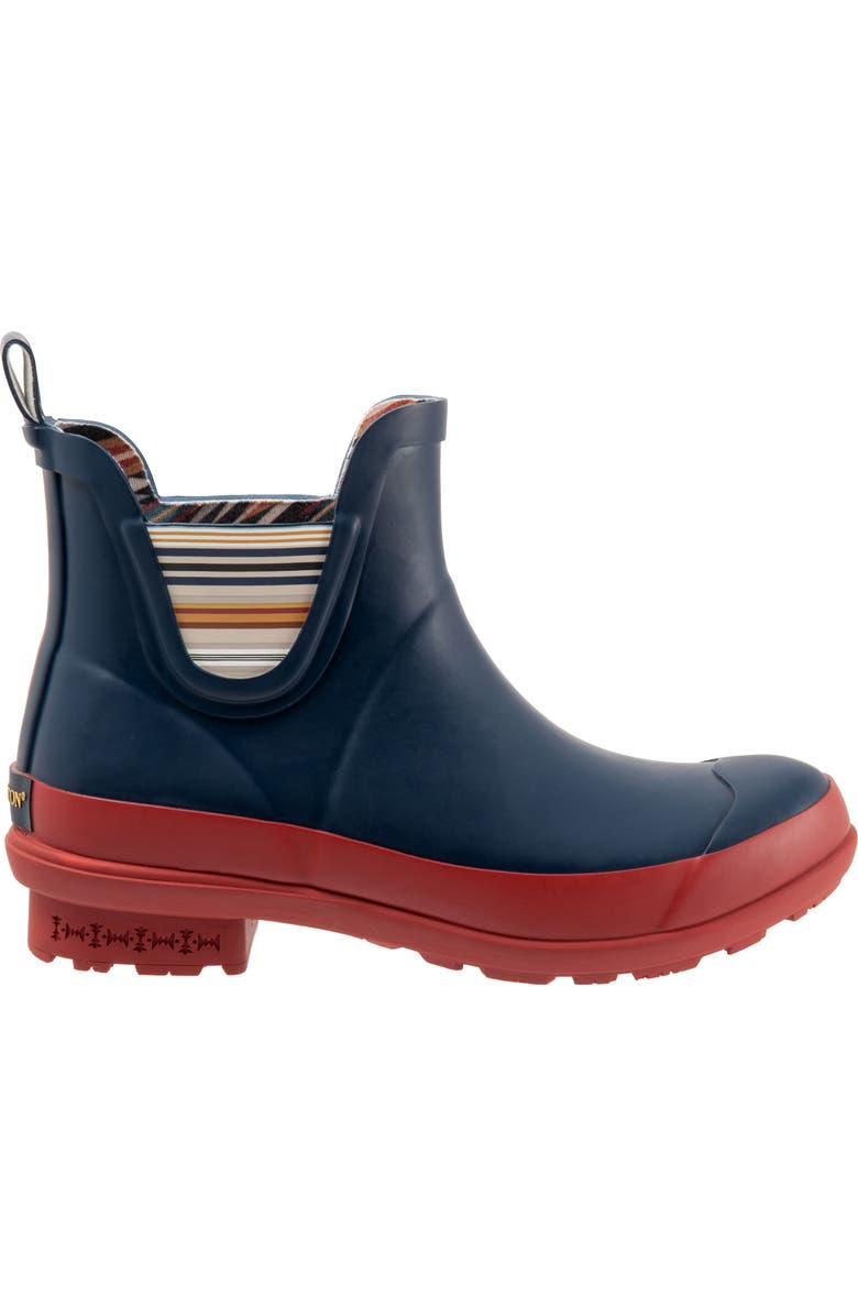 Pendleton Bridger Stripe Waterproof Chelsea Rain Boot, Alternate, color,