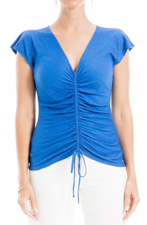 V-Neck Hardware One-Piece Swimsuit