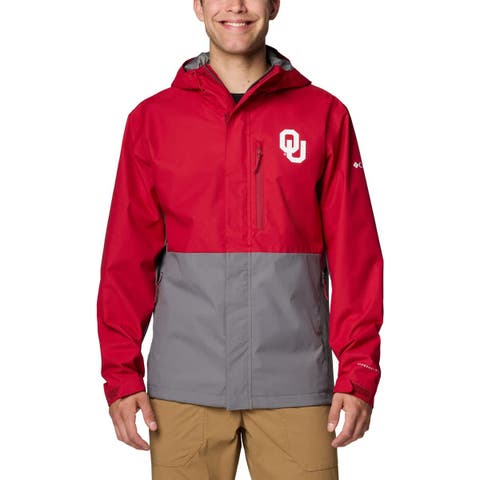 Men's Columbia  Crimson Oklahoma Sooners Field Bound Omni-Tech™ Full-Zip Jacket