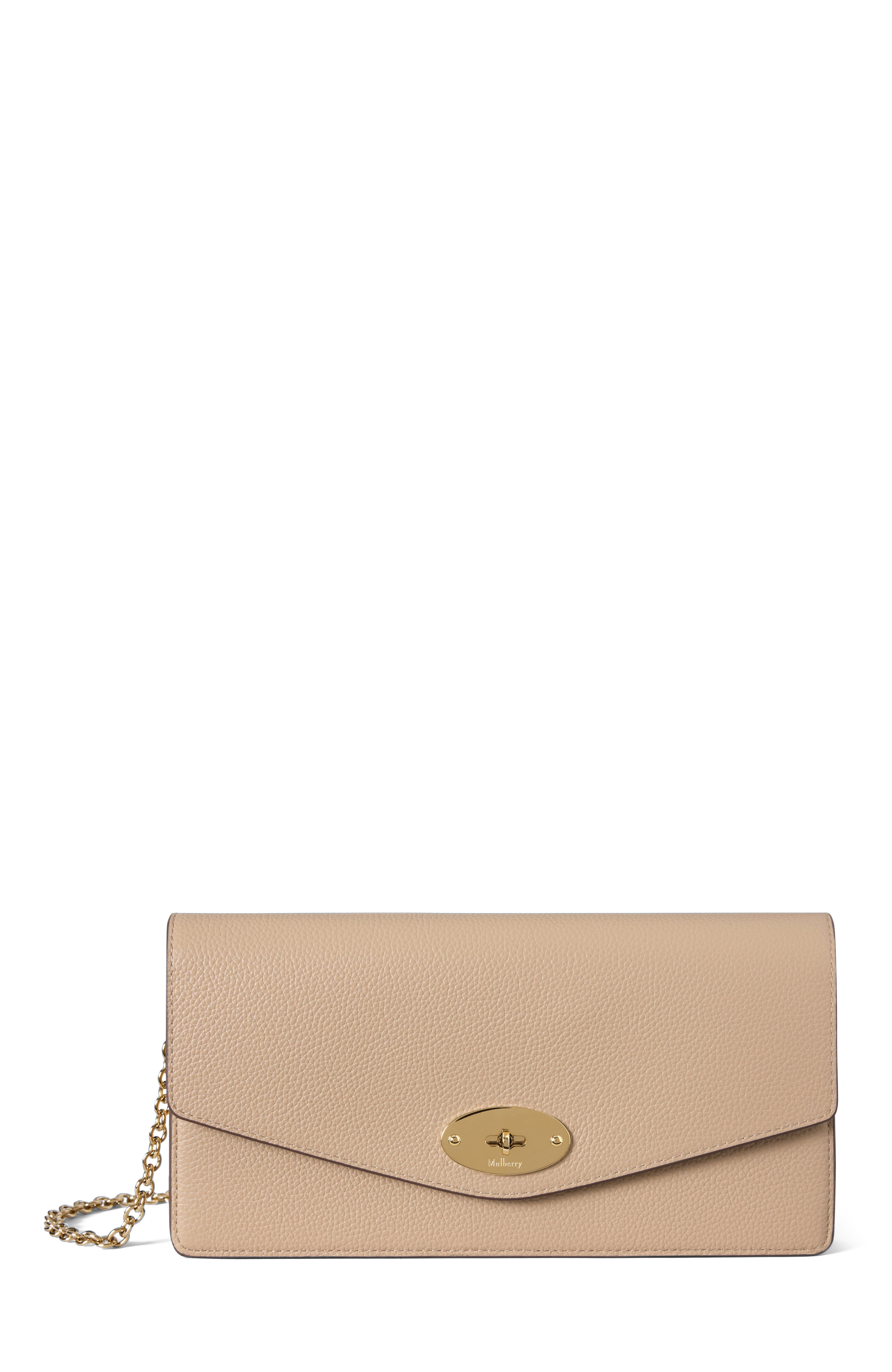 Mulberry Darley Clutch, Main, color, Crumpet