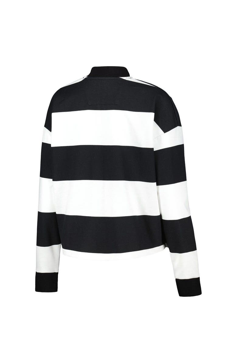 ANTIGUA Women's Antigua  White LAFC Radical Rugby Stripe Long Sleeve T-Shirt, Alternate, color, 