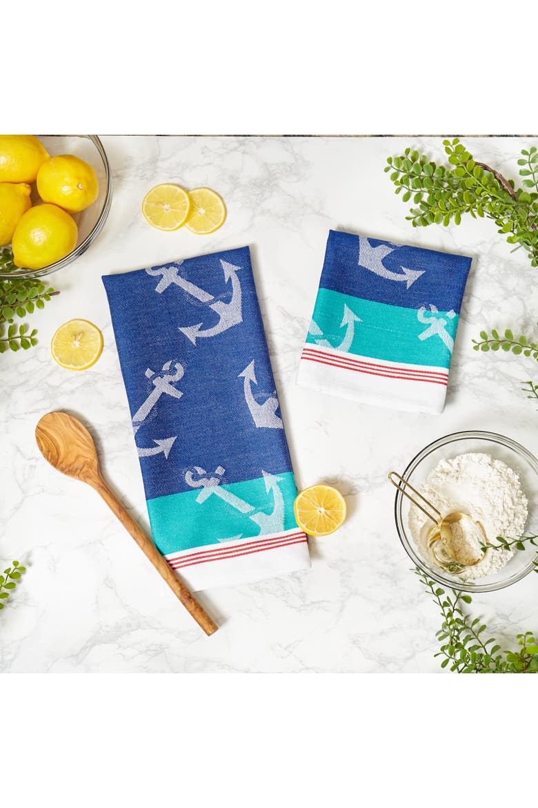 Anchors Away Jacquard Dishtowel Set/2, Alternate, color, Anchors Away