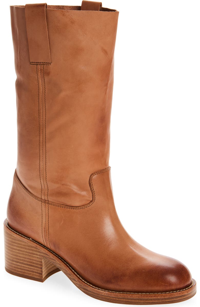 Jeffrey Campbell Camping Western Boot, Main, color, Natural Ruboff