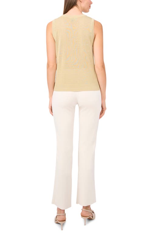 Halogenr Halogen(r) Crewneck Sweater Tank In Soft Sage
