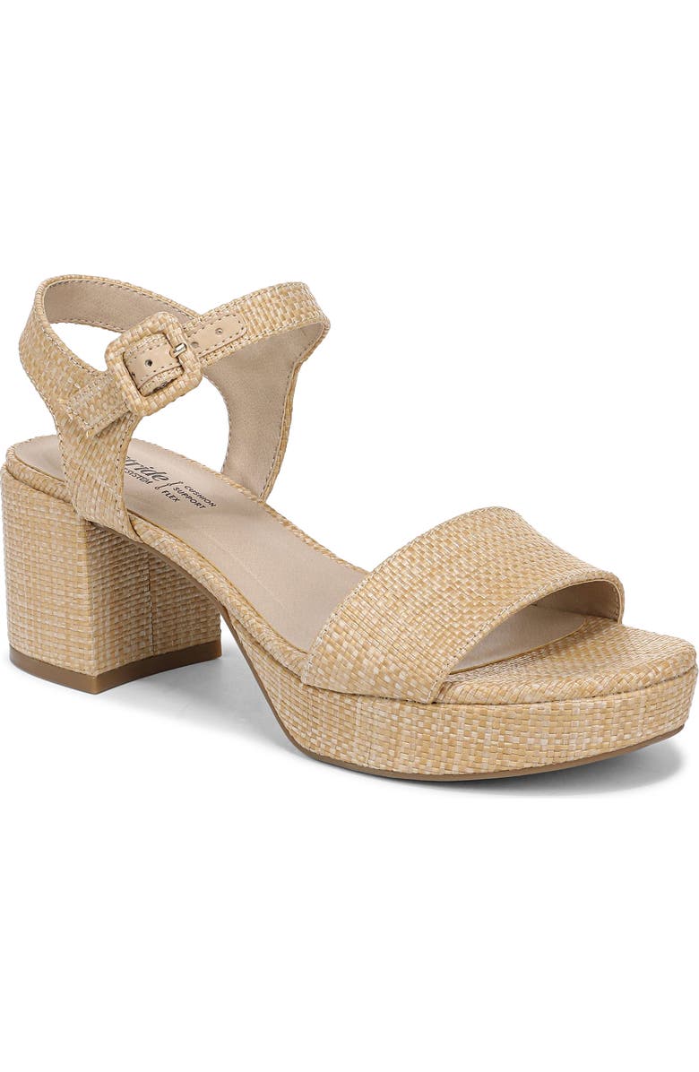 LifeStride Rhythmn Platform Sandal, Main, color, Natural Tan