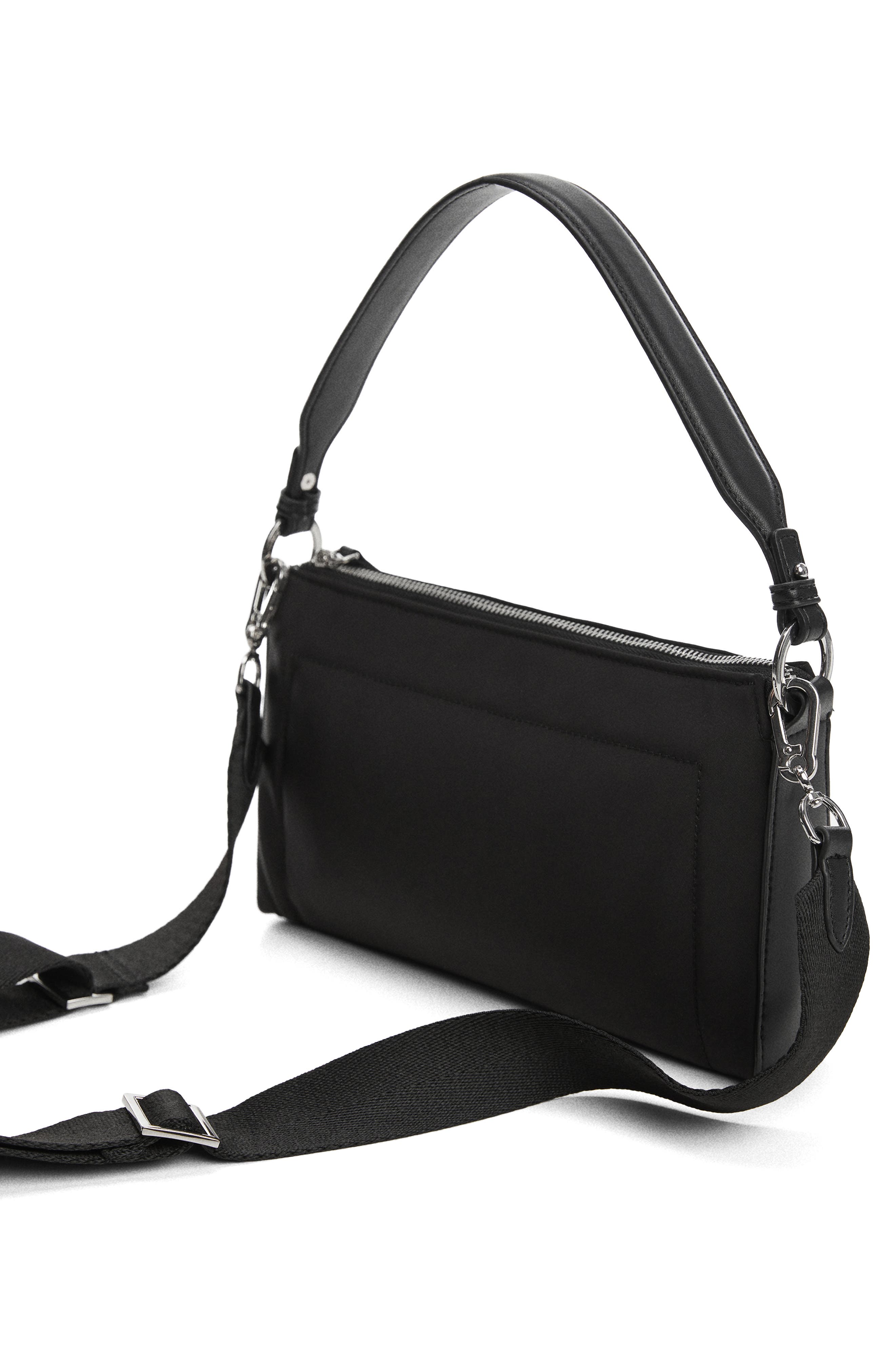 MANGO Faux Leather Top Handle Bag, Alternate, color, 